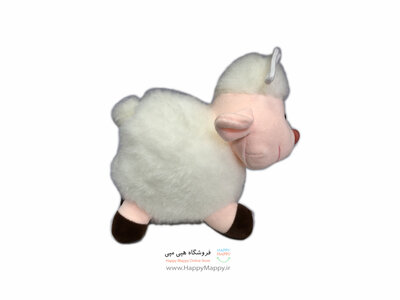 عروسک طرح گوسفند خوابیده سفید رنگ