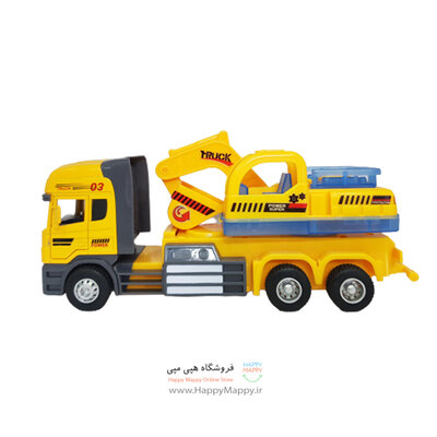 اسباب بازی ماشین راه سازی طرح جرثقیل | سایز 10.5 سانت 