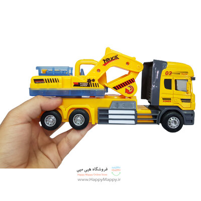 اسباب بازی ماشین راه سازی طرح جرثقیل | سایز 10.5 سانت 