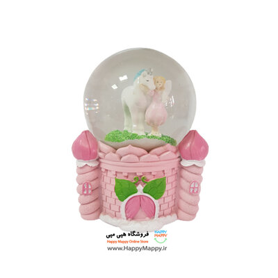 گوی موزیکال کوکی مدل فرشته و اسب تک شاخ