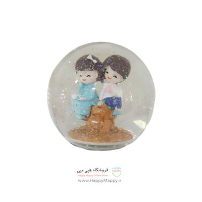 گوی موزیکال کوکی مدل دختر و پسر نشسته