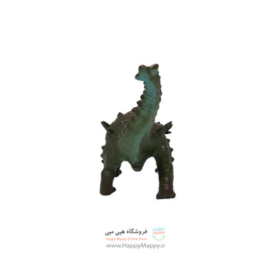 فیگور طرح دایناسور گوشتی سبز تیره رنگ