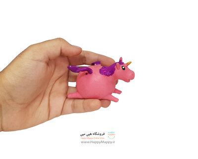 فیجکت میشبال طرح اسب تک شاخ بادی صورتی رنگ