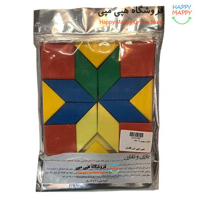 اسباب بازی تنگرام چوبی | 16 تکه
