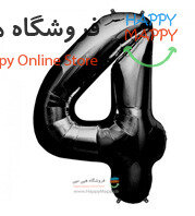 بادکنک فویلی عدد مشکی 4