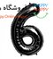 بادکنک فویلی عدد مشکی 6