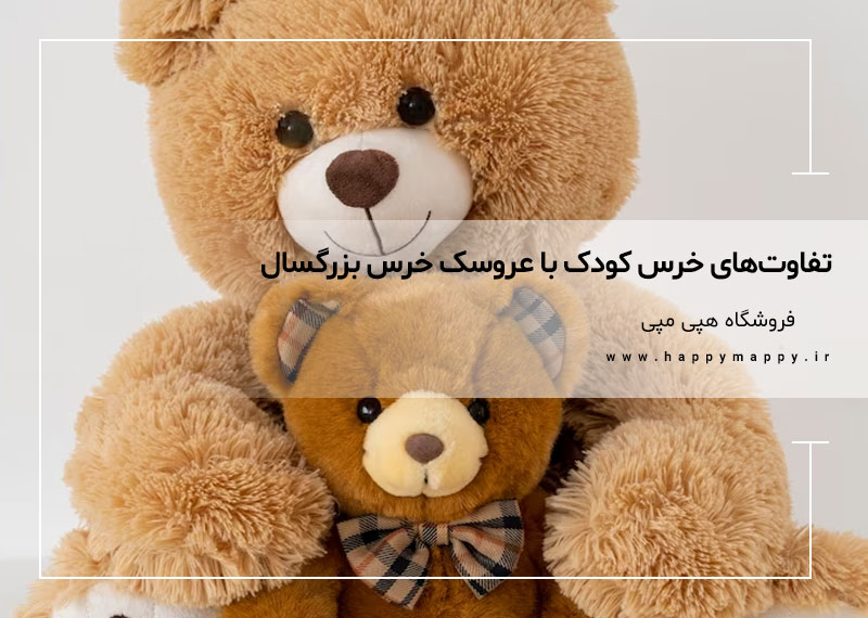 تفاوت‌های خرس کودک با عروسک خرس بزرگسال