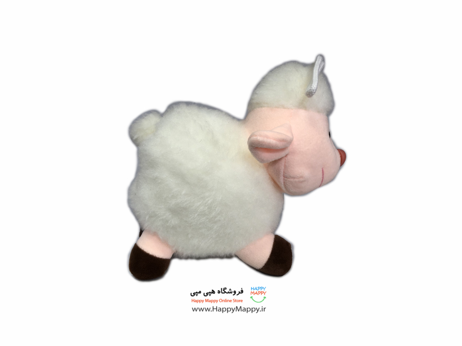عروسک طرح گوسفند خوابیده سفید رنگ