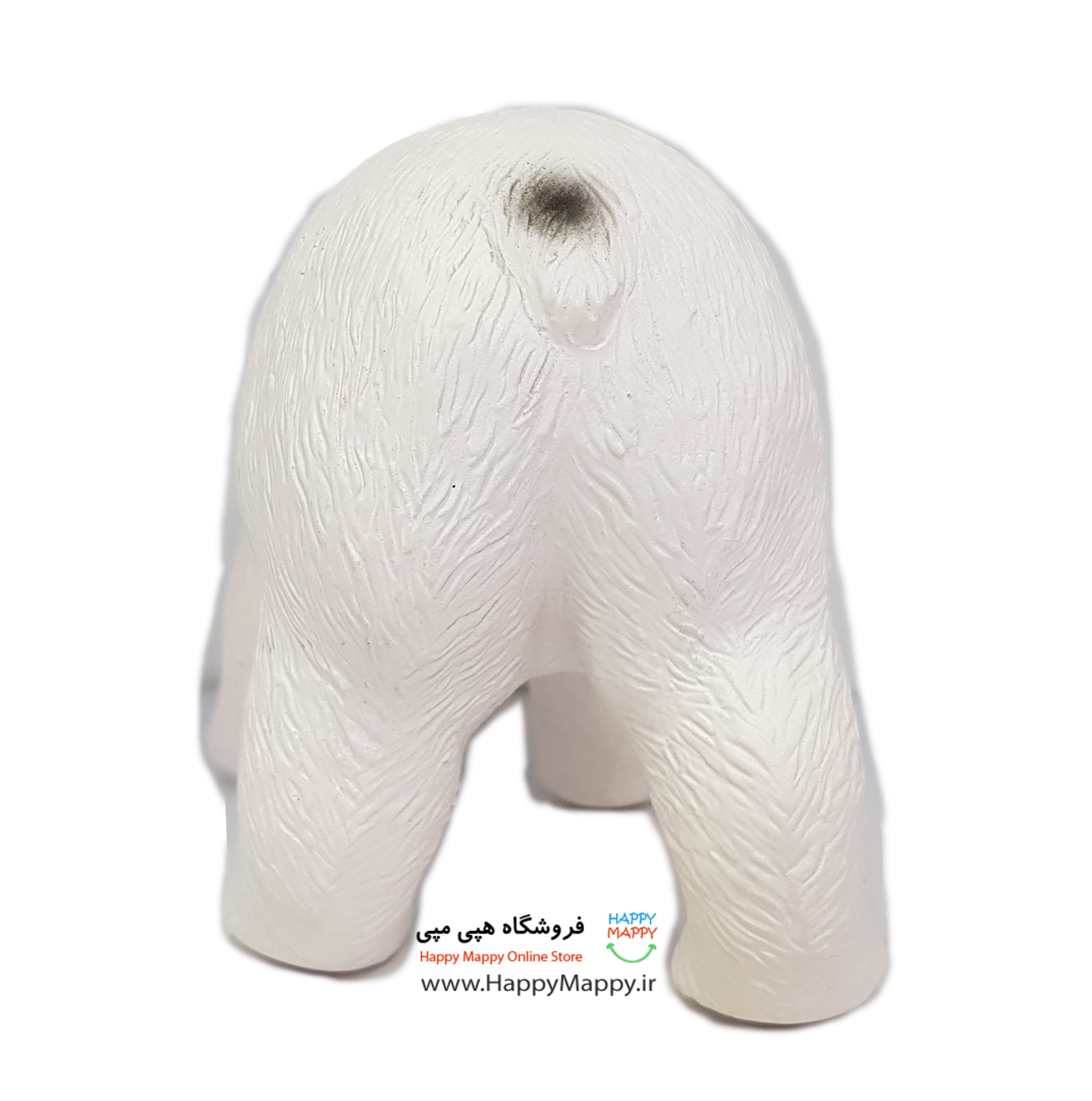 اسباب بازی طرح خرس قطبی | سایز متوسط موزیکال نرم