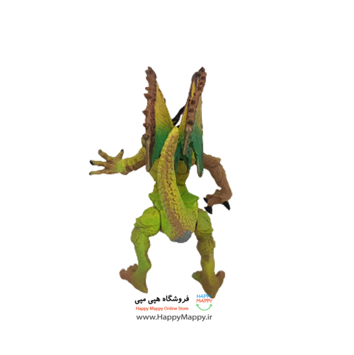 فیگور طرح دایناسور مفصلی سبز رنگ