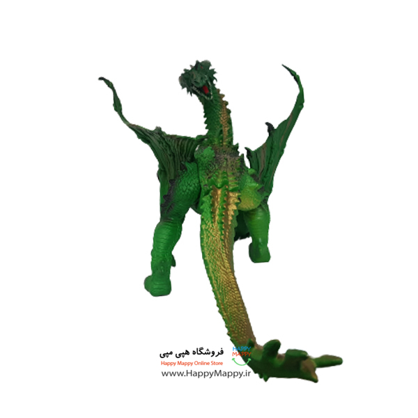 فیگور طرح دایناسور بزرگ سبز رنگ