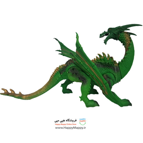 فیگور طرح دایناسور بزرگ سبز رنگ