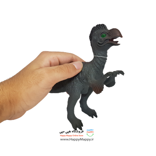 فیگور طرح دایناسور گوشتی نوک دار مشکی رنگ