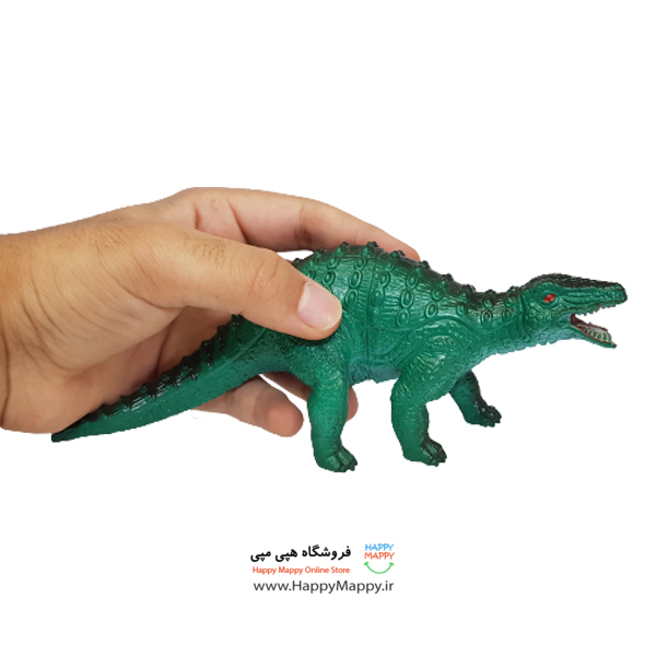 فیگور طرح دایناسور گوشتی سبز رنگ