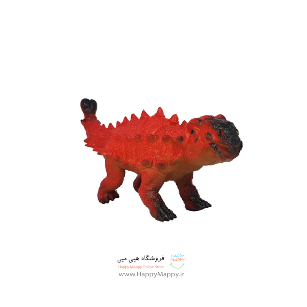 فیگور طرح دایناسور گوشتی قرمز رنگ