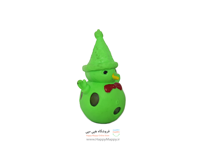 میشبال طرح آدم برفی سبز رنگ