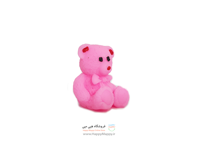 نرمالو کوچک سلفونی طرح خرس صورتی رنگ