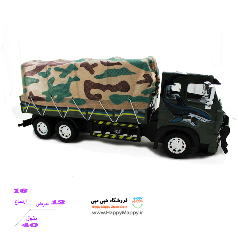 اسباب بازی طرح کامیون ارتشی درج