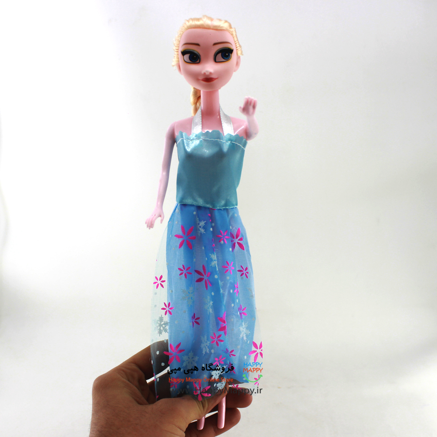 عروسک طرح السا و انابیوتی | لباس آبی