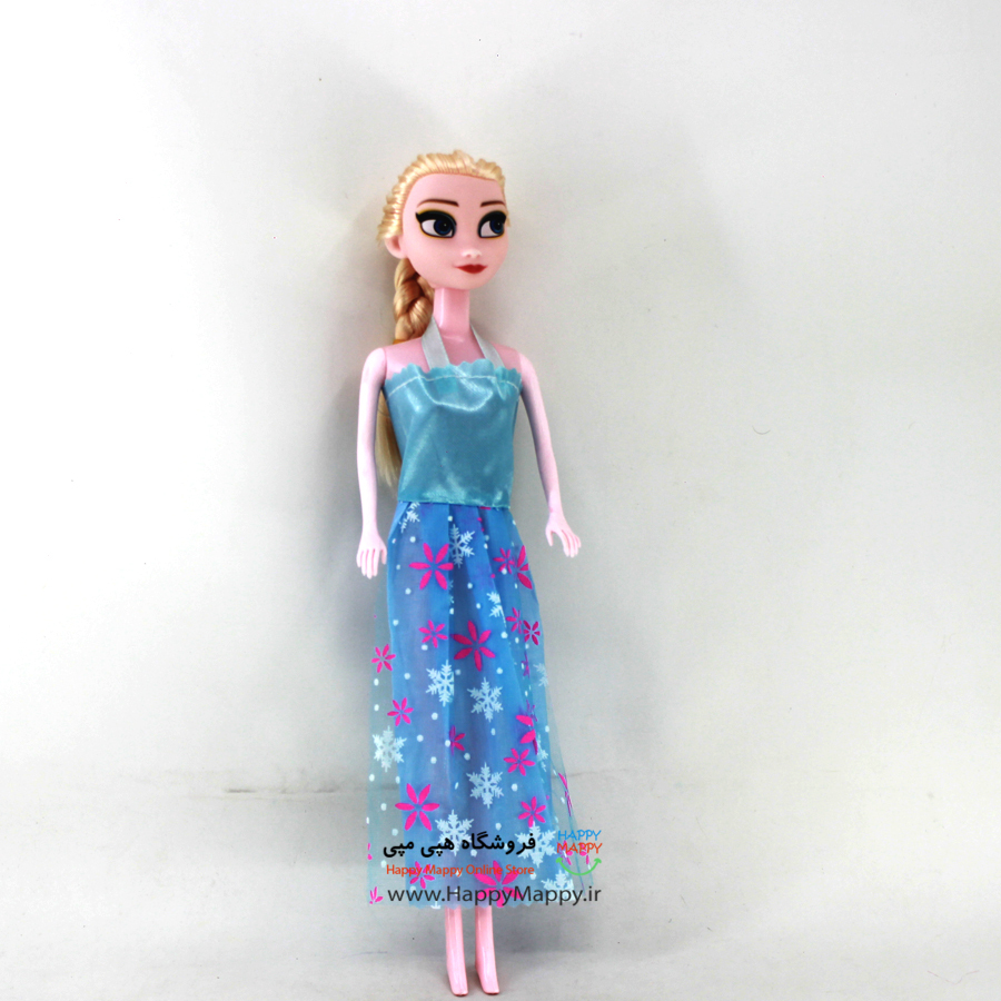 عروسک طرح السا و انابیوتی | لباس آبی