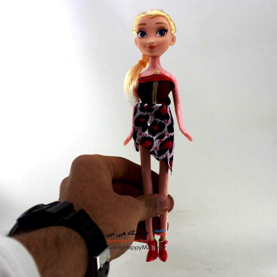 عروسک بلند طرح السا و انا لباس قرمز
