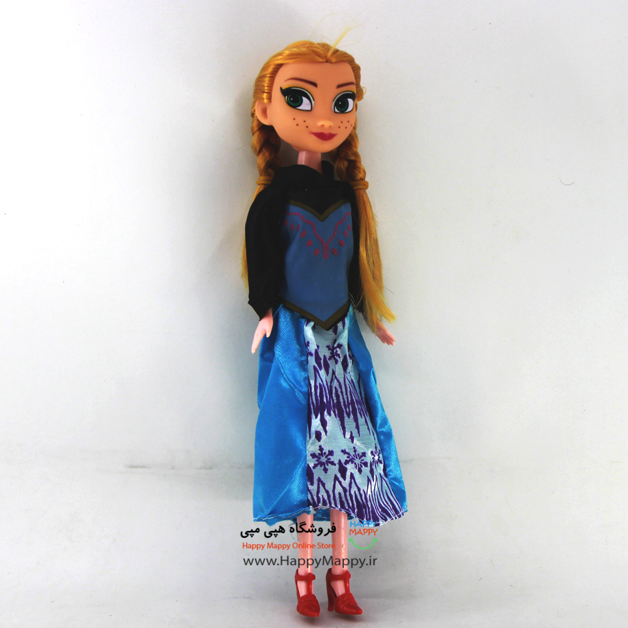 عروسک بلند طرح السا و انا لباس آبی